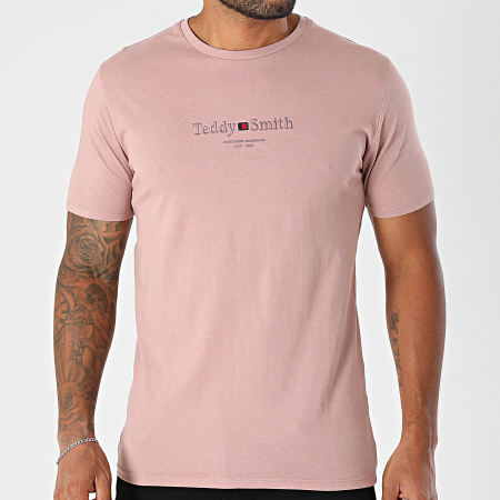 Teddy Smith - Tee Shirt Jim 11017024D Pink