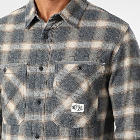 Teddy Smith - C-Trent Camicia over 10716621D Beige Blu Navy