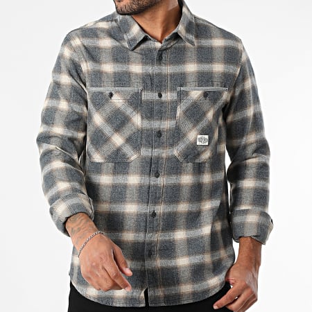 Teddy Smith - C-Trent Camicia over 10716621D Beige Blu Navy