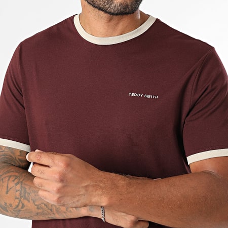 Teddy Smith - Tee Shirt 11016811D Bordeaux