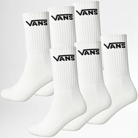 Vans - Lot De 6 Paires De Chaussettes 00QCB Blanc