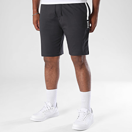 BOSS - Short Jogging A Bande Authentic 50545560 Gris Anthracite