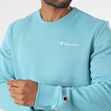 Sudadera Champion Azul Claro Champion Sudadera Con Cuello Redondo