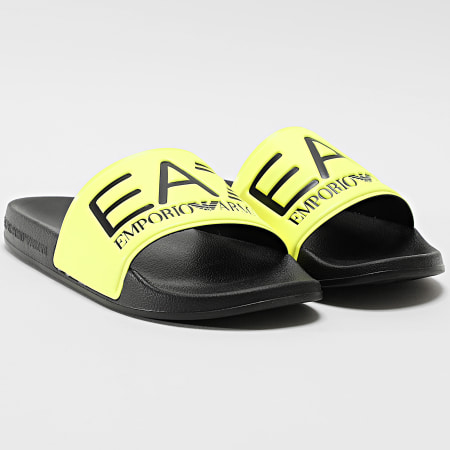 EA7 Emporio Armani - Claquettes Scarpe 7X000108-AF15118 Yellow Fluo Black