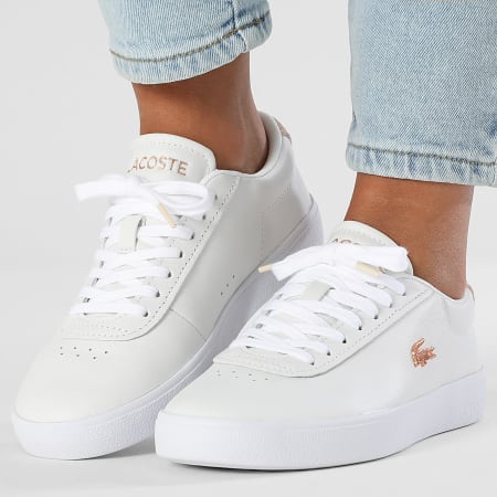 Lacoste - Baskets Femme Baseshot Evo 225 White Light Pink