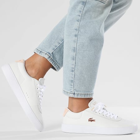 Lacoste - Baskets Femme Baseshot Evo 225 White Light Pink