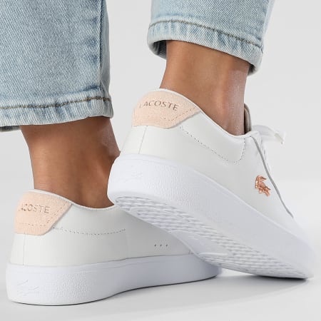 Lacoste - Baskets Femme Baseshot Evo 225 White Light Pink