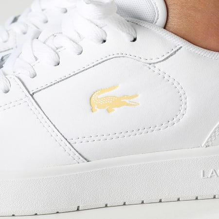 Lacoste - Baskets Femme Court Ace 225 White Light Yellow
