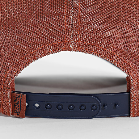 Von Dutch - Casquette Trucker Terry Gris Bleu Marine Camel