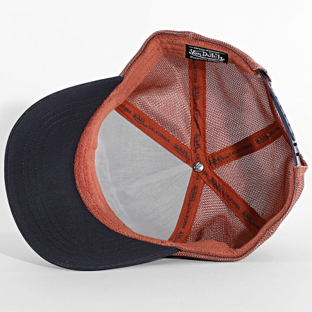 Von Dutch - Casquette Trucker Terry Gris Bleu Marine Camel