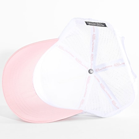 Von Dutch - Casquette Trucker 3D Blanc Rose Turquoise