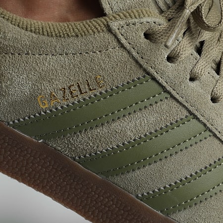 Adidas Originals - Gazelle Sneakers JR6288 Orbit Green Focus Olive Gold  Metallic - Ryses