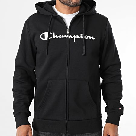 Champion - Zip Hoodie 221810 Black - Ryses