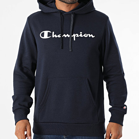 Hooded Sweatshirt Sudadera Azul Marino Champion Sudadera Azul