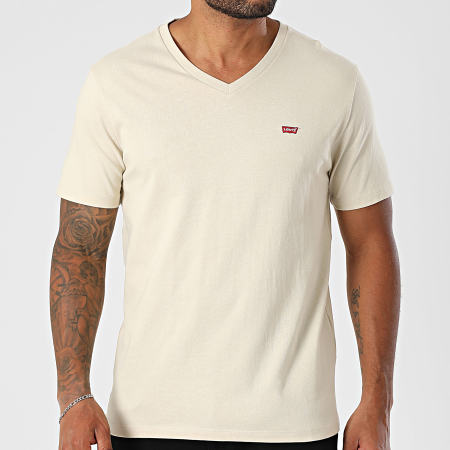 Levi's - Tee Shirt Col V 85641 Beige