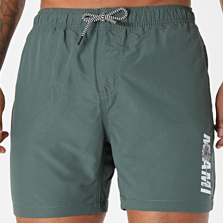 Luxury Lovers - Short De Bain Miami Palm Vert Kaki