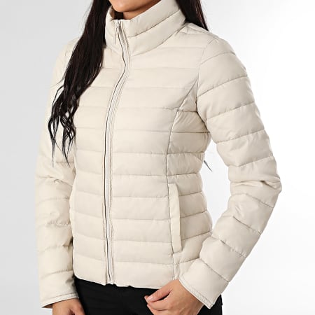 Only - Abrigo New Tahoe para mujer Beige claro