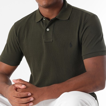 Polo Ralph Lauren - Polo Manches Courtes Slim Original Player Vert Kaki