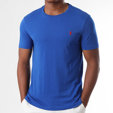 Polo Ralph Lauren - Tee Shirt Original Player Custom Slim Fit Bleu Roi