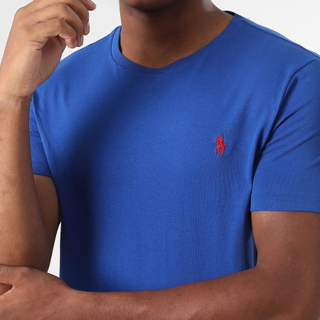 Polo Ralph Lauren - Tee Shirt Original Player Custom Slim Fit Bleu Roi