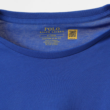 Polo Ralph Lauren - Tee Shirt Original Player Custom Slim Fit Bleu Roi