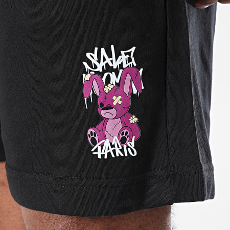 Sale Môme Paris - Short Jogging Lapin NRV Noir