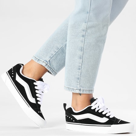 Vans - Knu Skool Zapatillas Mujer D75Y28 Rhinestone Negro Blanco