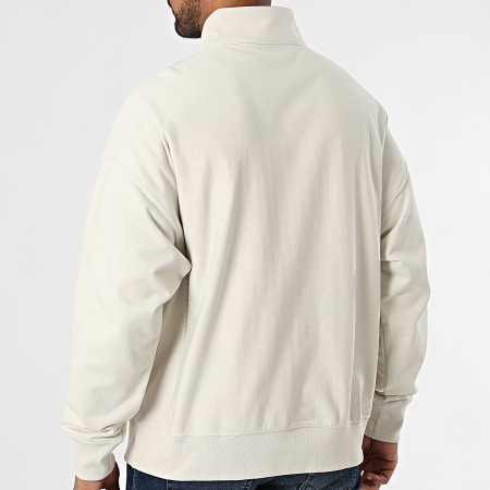 Calvin Klein - Sweat Col Zippé 236G Beige