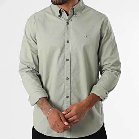 Calvin Klein - Long Sleeve Shirt M125 Green - Ryses Calvin Klein - Long Sleeve Shirt M125 Green - Ryses