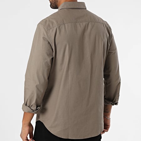 Calvin Klein - Long Sleeve Shirt M125 Taupe - Ryses
