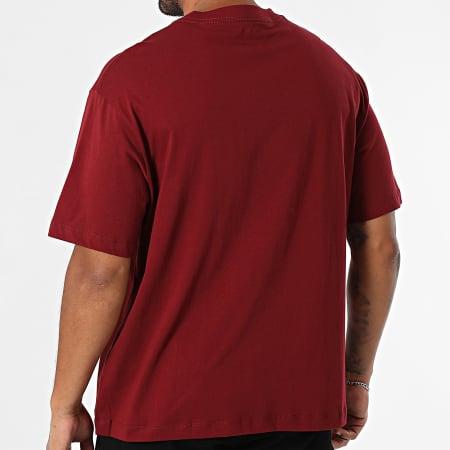 Calvin Klein - Tee Shirt Oversize Large 856G Bordeaux