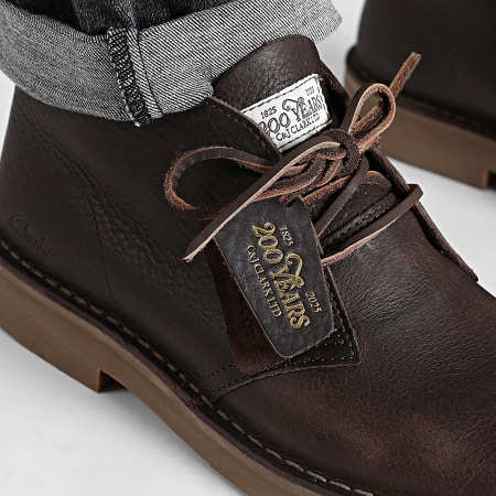 Clarks - Desert BT Evo Dark Brown Leather Shoes - Ryses