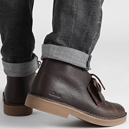 Clarks - Desert BT Evo Dark Brown Leather Shoes - Ryses