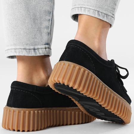 Clarks - Torhill Bee Black Suede Women's Shoes - Ryses
