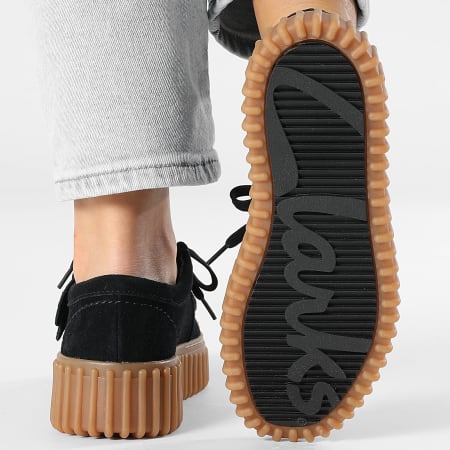 Clarks Torhill Bee Black Suede Women's Shoes Ryses