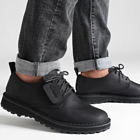 Clarks - Zapatos Solsbury Lace Piel Negra