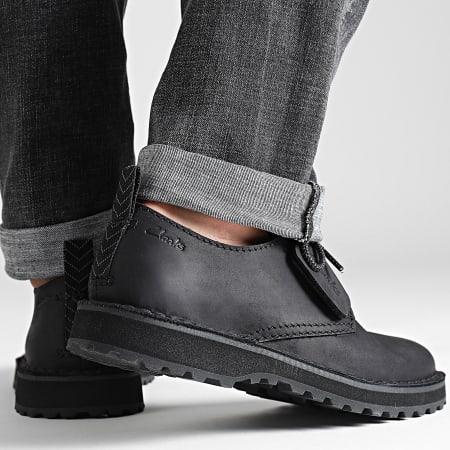 Clarks - Zapatos Solsbury Lace Piel Negra