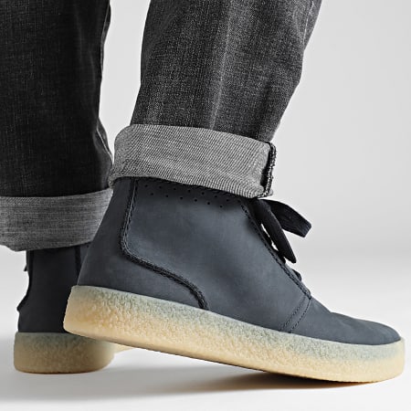 Clarks - Zapatillas Streethill Mid Nubuck Azul Marino