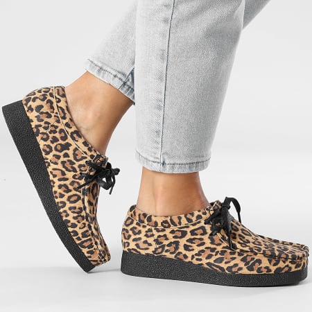 Clarks - Wallabee Evosh Leopard Suede Women's Shoes - Ryses