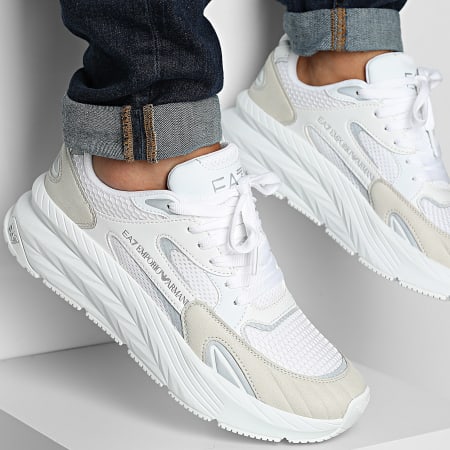 EA7 Emporio Armani - Baskets 7X000342-AF18617 Triple Blanco Plata
