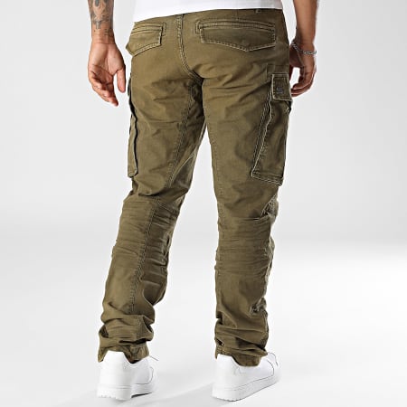 G-Star - Pantalon Cargo Regular Tapered Rovic Zip 3D D02190-E172 Vert Kaki