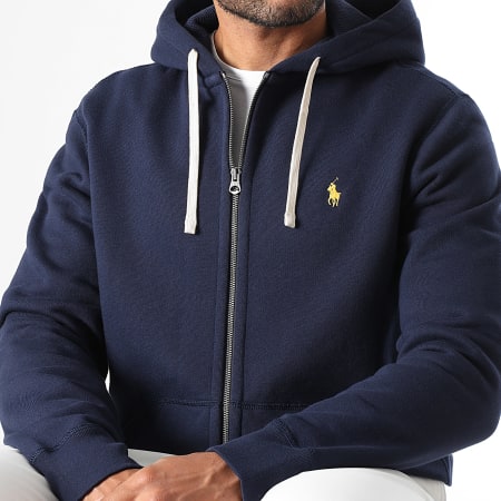 Azul Marino Ralph Lauren Sudadera Media Cremallera Polo Ralph