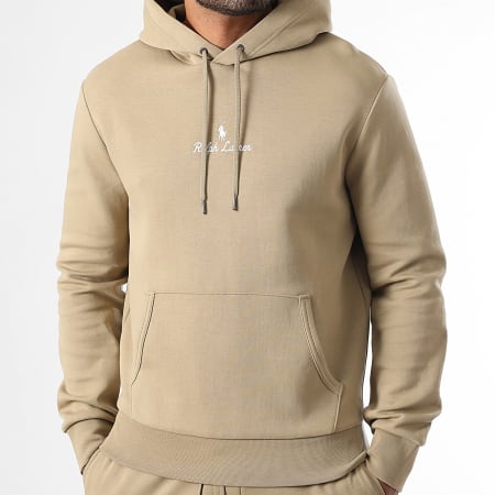 Polo Ralph Lauren - Sweat Capuche Logo Embroidery Beige