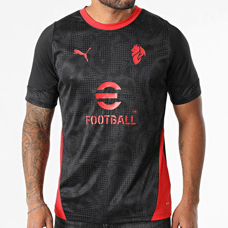 Puma - Maillot De Foot ACM Training Jersey 782356 Noir Rouge