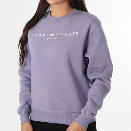 Tommy Hilfiger - Sweat Crewneck Femme Reg Corp Logo 9791 Violet