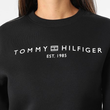 Tommy Hilfiger - Sweat Crewneck Femme Reg Corp Logo 9791 Noir