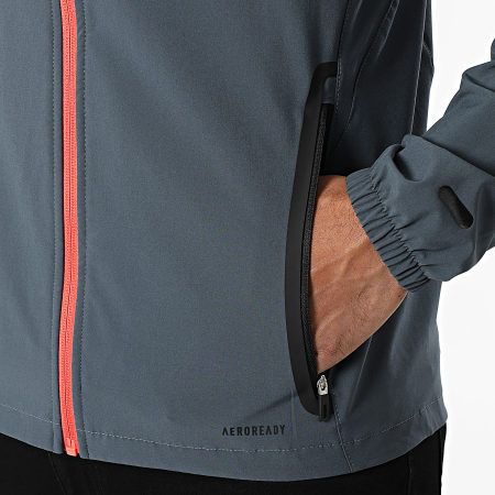 Adidas Sportswear - Veste Zippée Capuche FC Bayern Munich JV5343 Gris Anthracite