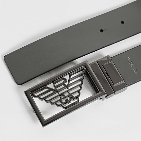 Emporio Armani - Cinturón reversible Y4S507-Y134J Negro Gris