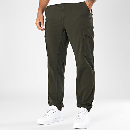 Jack And Jones - Pantalón cargo Paul Flake Slim verde caqui