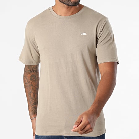JJ Rebel - Lot De 3 Tee Shirts Rebel Logo Noir Blanc Beige